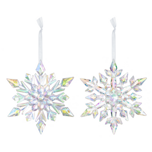 Glacier Snowflake Ornaments