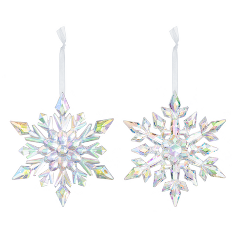 Glacier Snowflake Ornaments