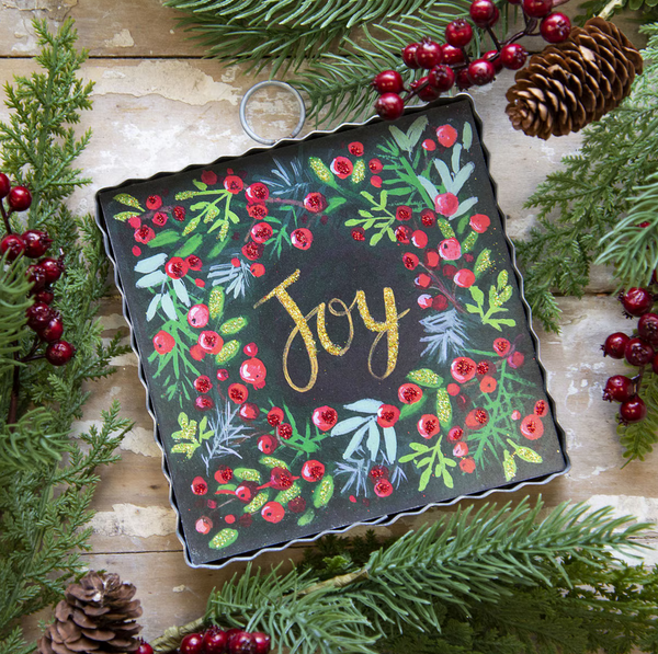 RTC Mini "Joy" Wreath Print