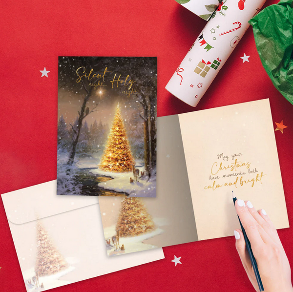 Calm and Bright Christmas Card