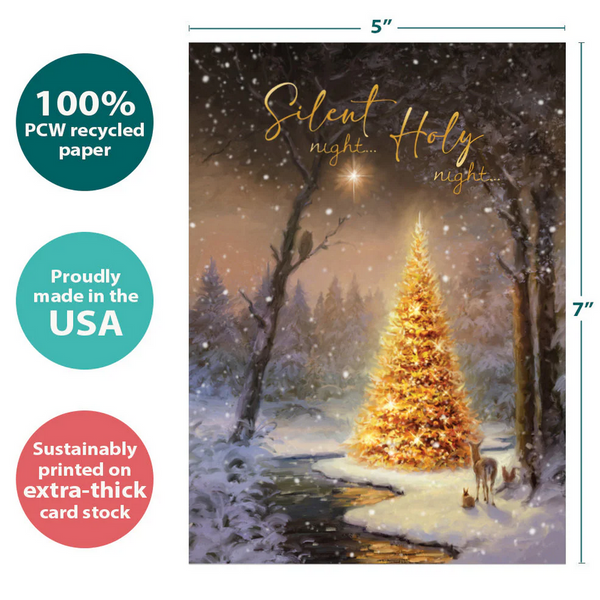 Calm and Bright Christmas Card