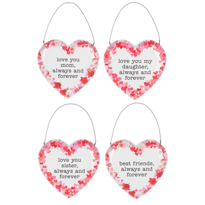 Always and Forever Heart Heart Ornaments