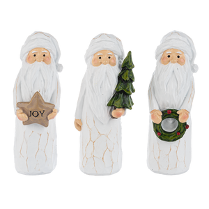 Woodcut Christmas - Santa Figurines