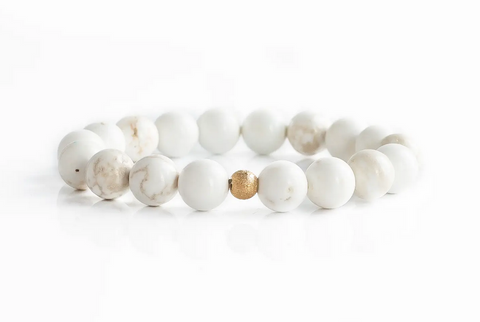 Gemstone Bracelets-Howlite, Crystals & Stones