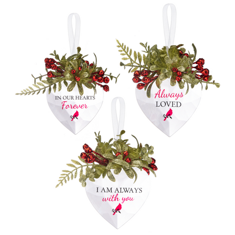 Mistletoe Sentiment Hearts