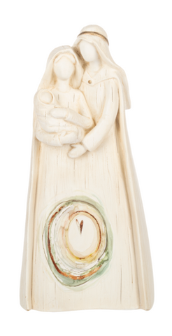 Watercolor Holy Family Figurine