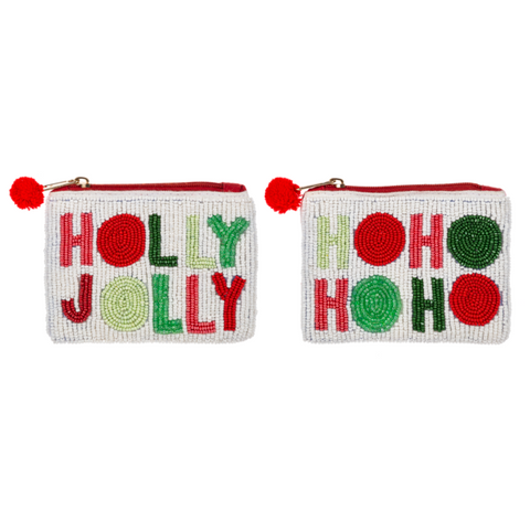 Beaded Holiday Pouches