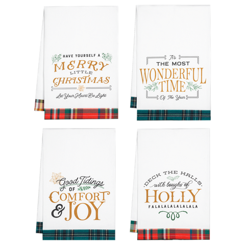 Holiday Message Tea Towels