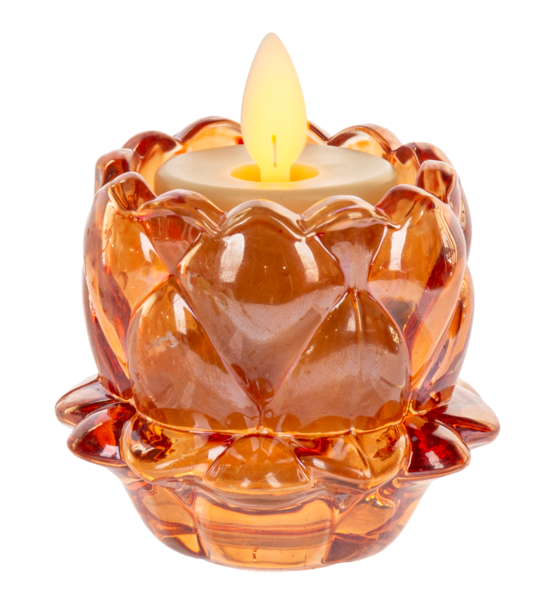 Luster Finish Floral Tealight Holder