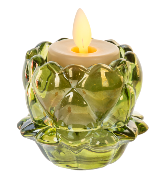 Luster Finish Floral Tealight Holder