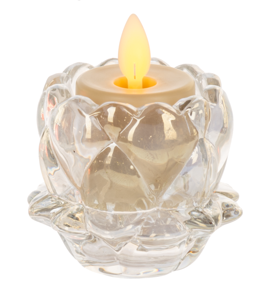 Luster Finish Floral Tealight Holder