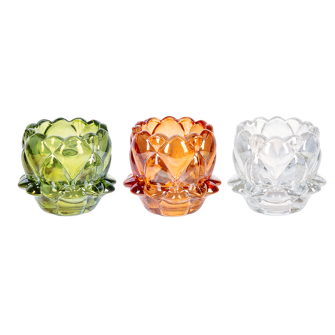 Luster Finish Floral Tealight Holder