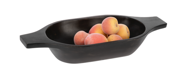 Black Dough Bowl with Handles