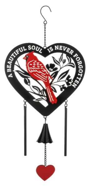 Laser Cut Cardinal Memorial Chime