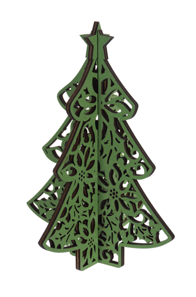 Lasercut Christmas Tree Figurines