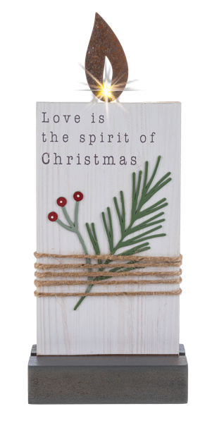 Evergreen Light Up Standing Plaques