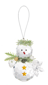 Teeny Mistletoe Snowmen Ornaments
