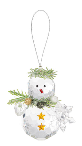 Teeny Mistletoe Snowmen Ornaments