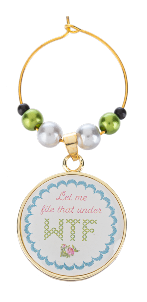 Drink Pun Wine Glass Charm Boxed Set