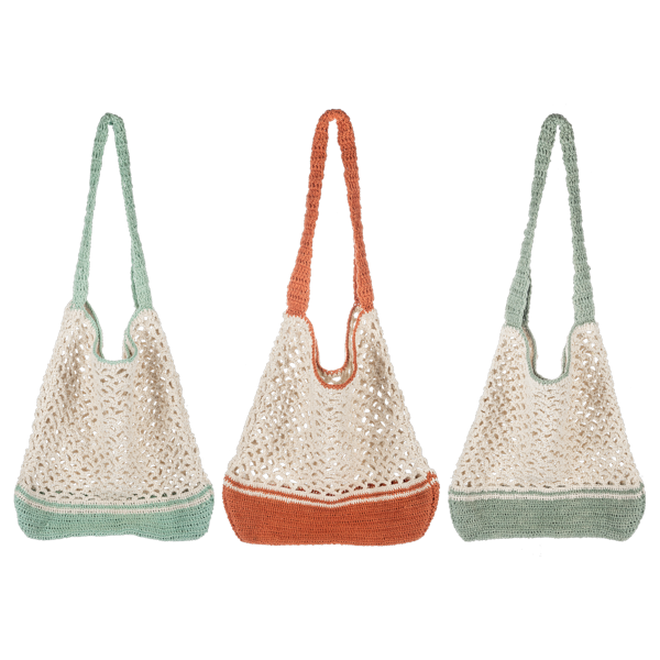 Crochet Open Weave Tote Bags