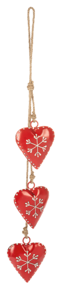 Hammered Heart Ornaments