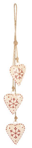 Hammered Heart Ornaments