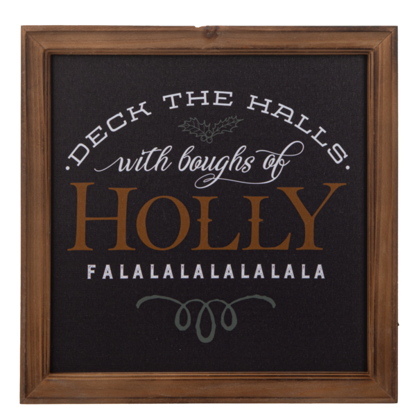 LED Light Up Holiday Message Wall Decor Canvas