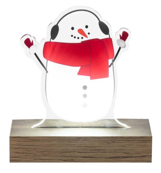 LED Light Up Snowman Tabletop Figurines