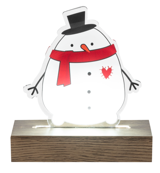 LED Light Up Snowman Tabletop Figurines