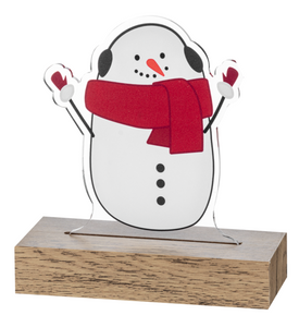 LED Light Up Snowman Tabletop Figurines