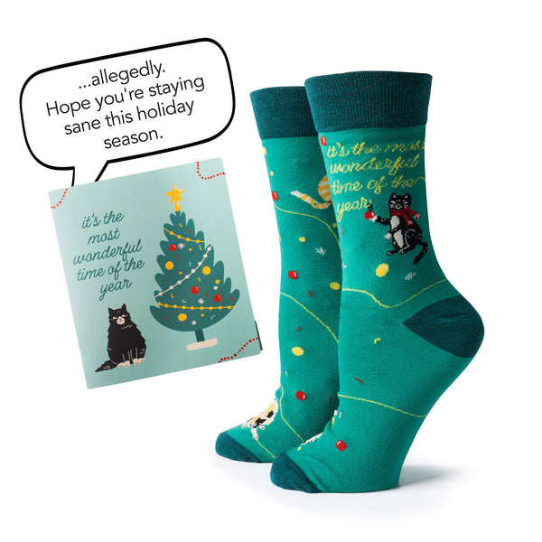 Two Left Feet Holiday Gift Card and Sock Set