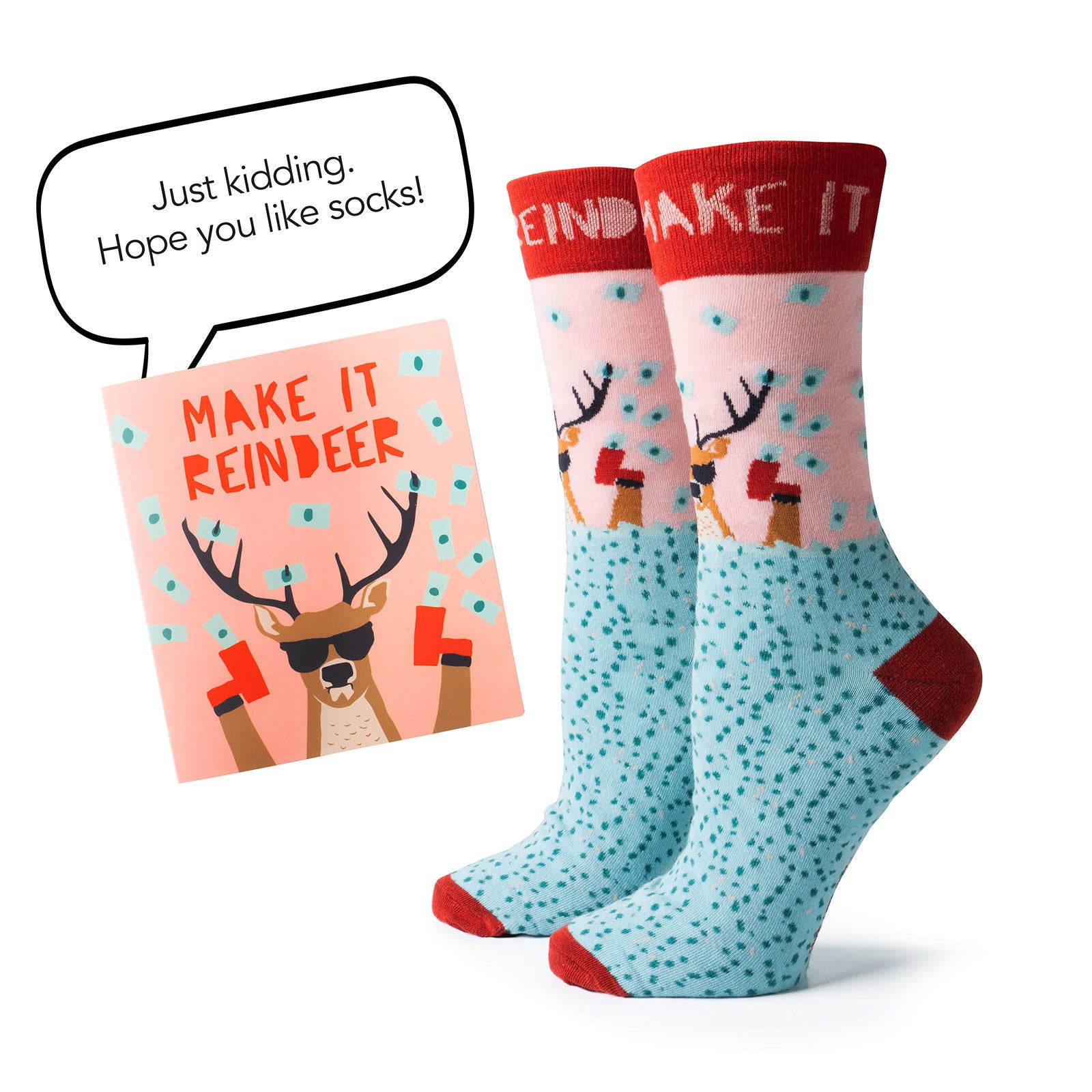 Two Left Feet Holiday Gift Card and Sock Set