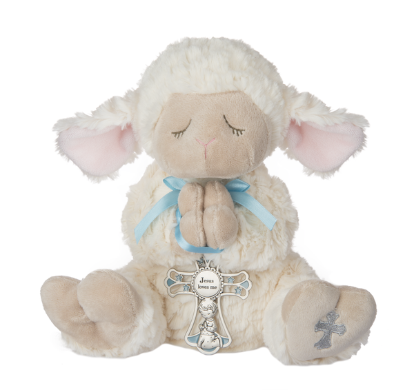 Serenity Lamb w/ Crib Cross - Boy