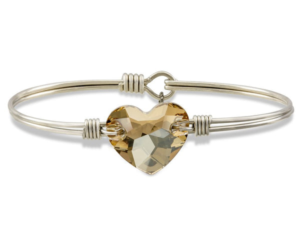 Luca + Danni Champagne Mother's Day Heart Bangle Bracelet (Limited Edition)