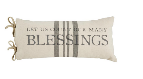 Count Many Blessings Pillows